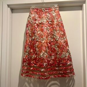 Anthropologie A-line midi skirt. Size 0